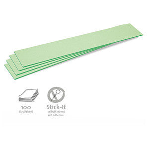 100 Stick-It Cards, titles, green